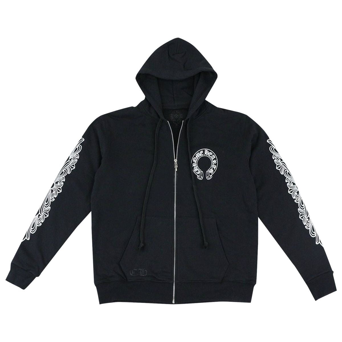 Chrome Hearts Zip-Up Hoodie 'Black'