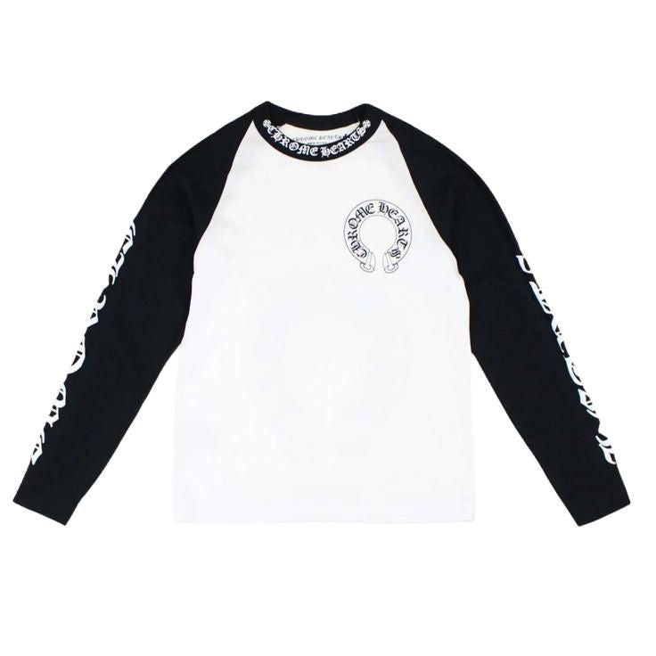 Chrome Hearts Baseball Tee 'White/Black'