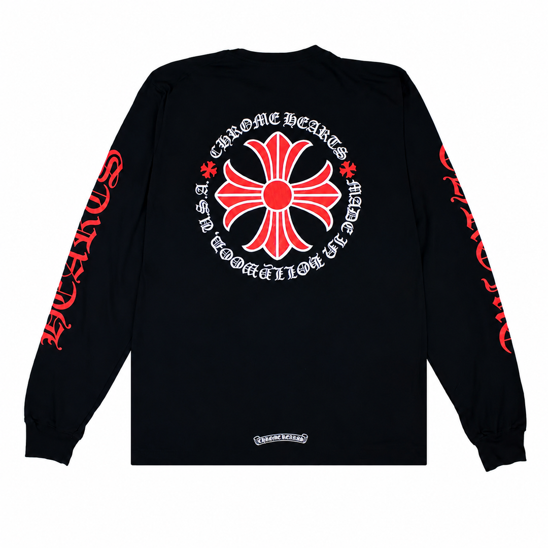 Chrome Hearts Hollywood Long Sleeve 'Black/red'
