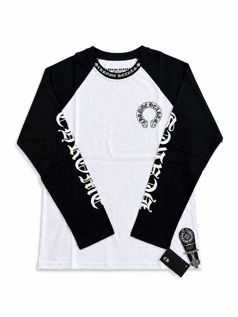 Chrome Hearts Baseball Tee 'White/Black'