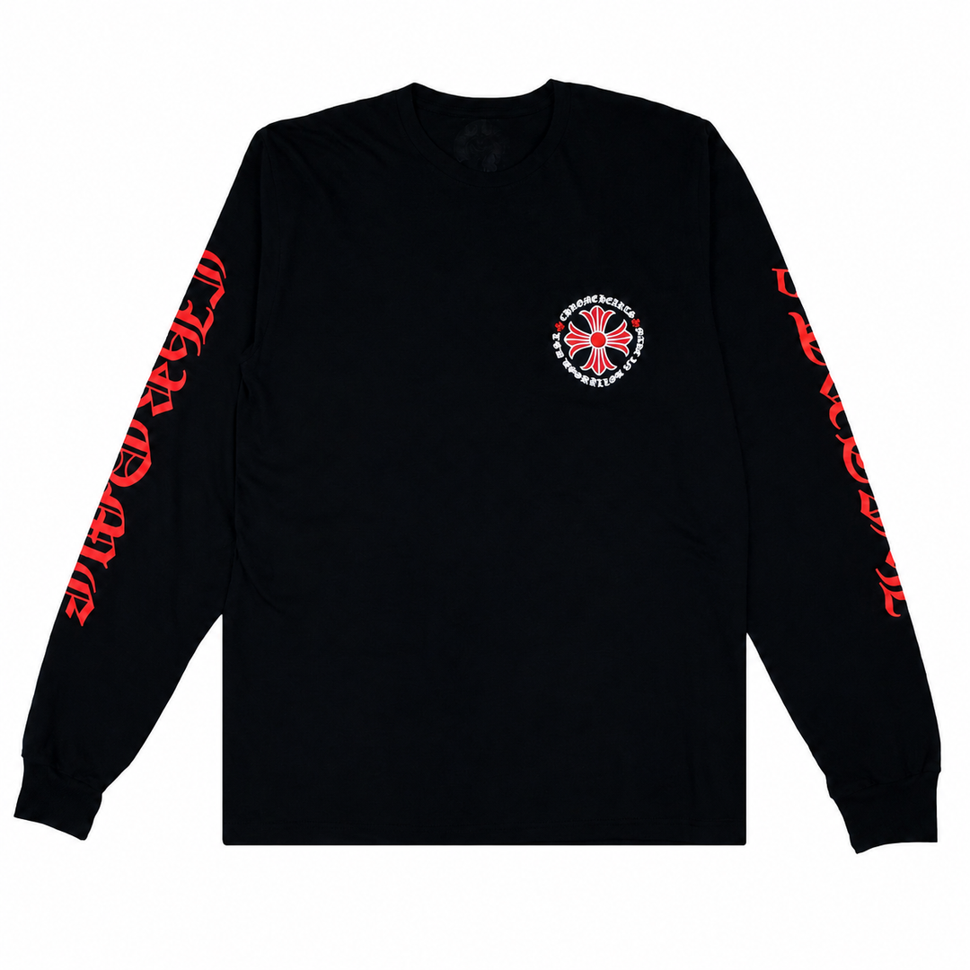 Chrome Hearts Hollywood Long Sleeve 'Black/red'