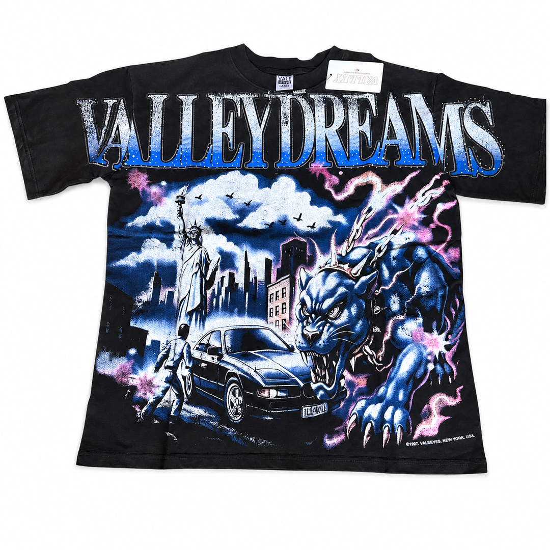 Vale Tee 'Black/White/Blue'