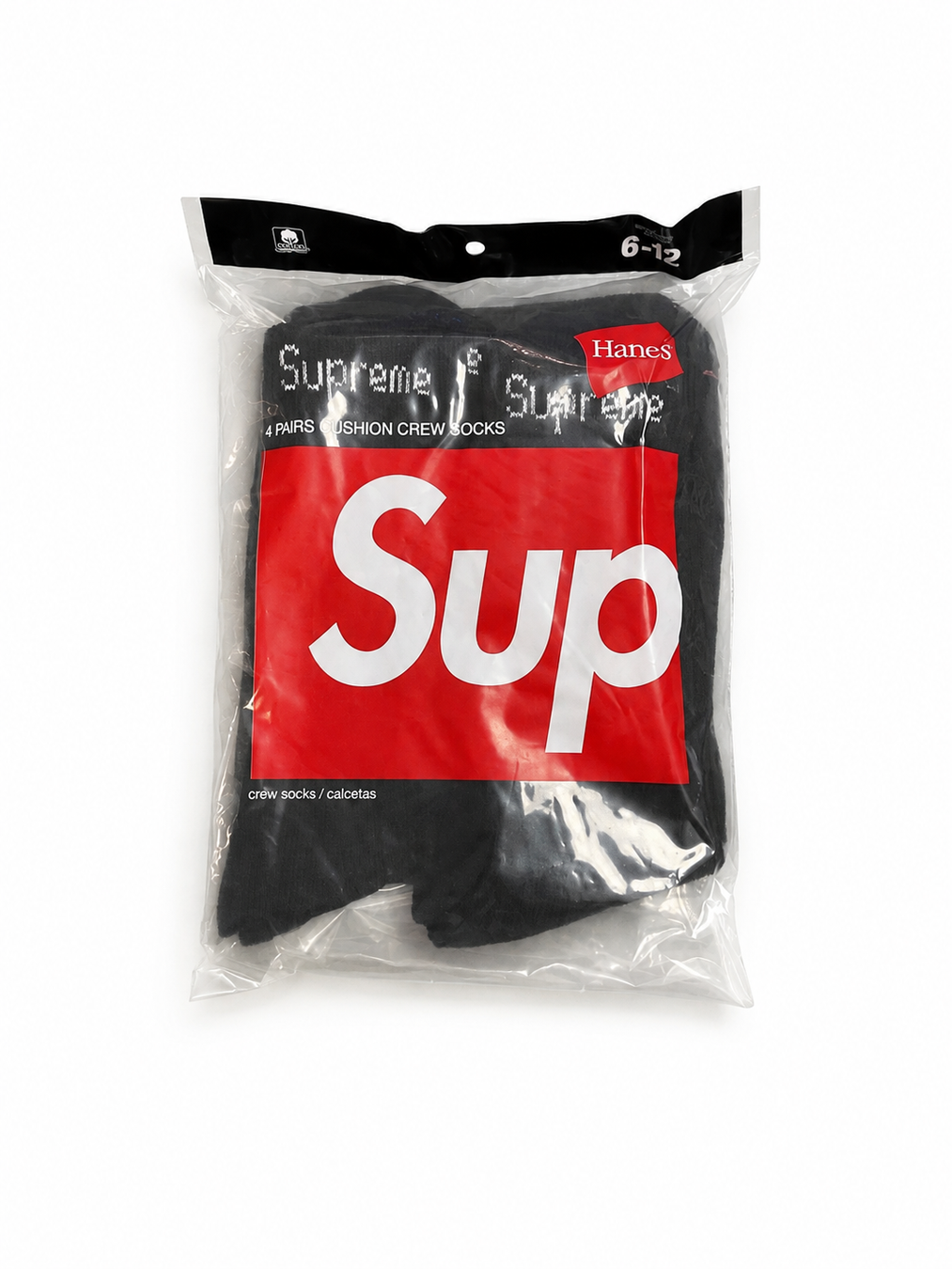 Hanes Crew socks- 4 pack