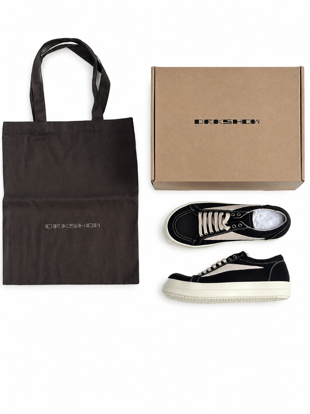 Rick Owens Vintage Low Black Canvas