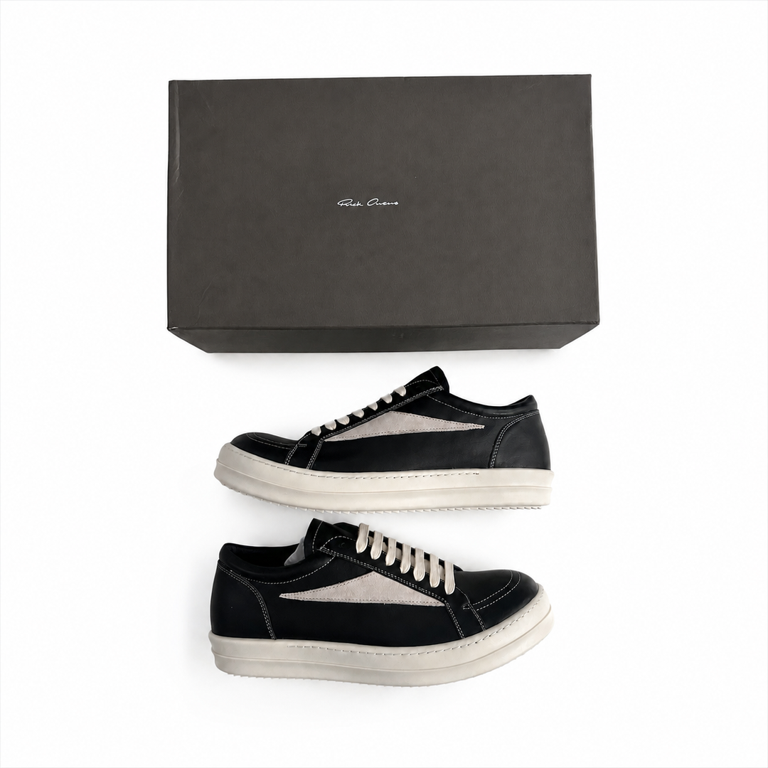 Rick Owens Vintage Low Black Leather
