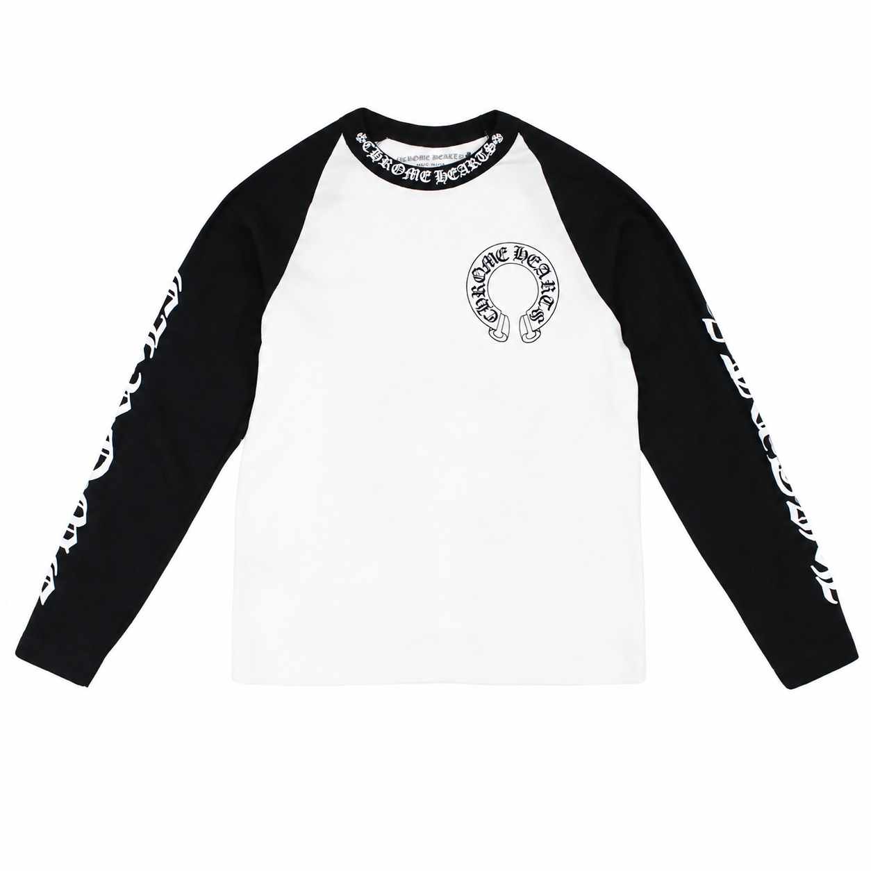 Chrome Hearts Baseball Tee 'White/Black'