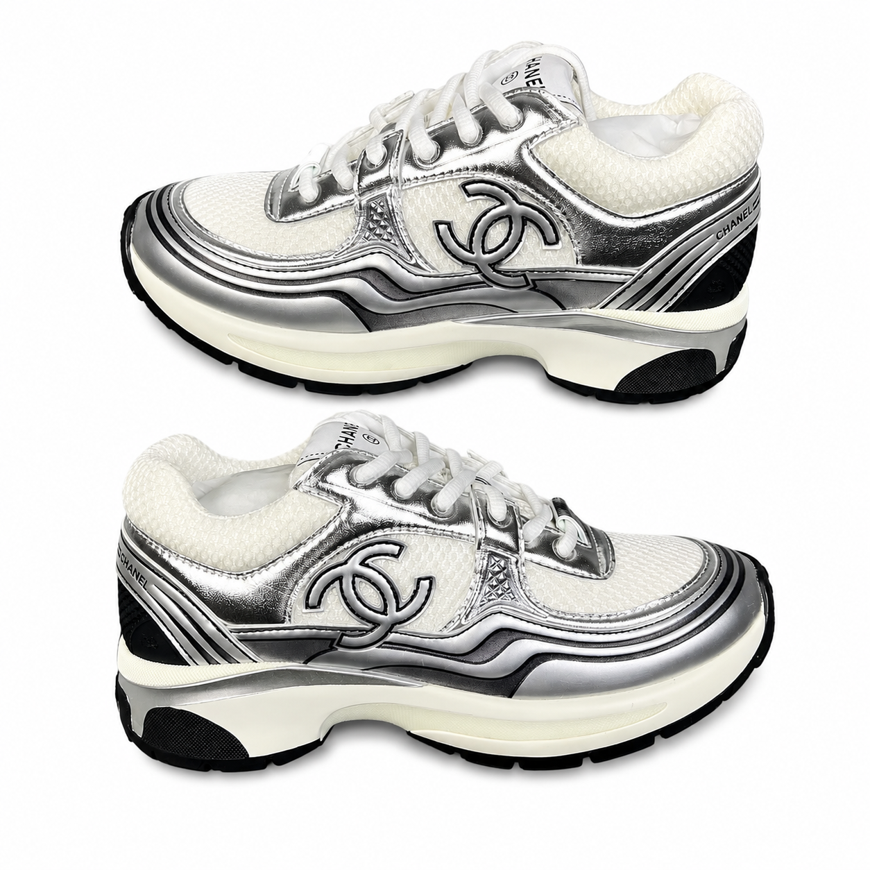 Chanel CC “Sliver White”