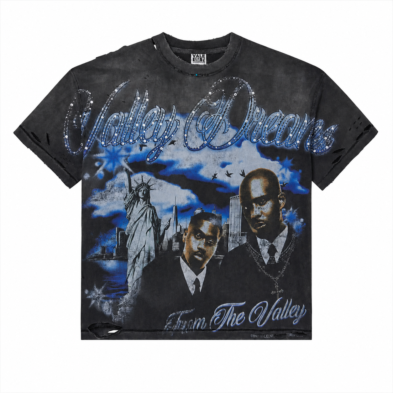 Vale Tee 'Black/Blue/Jeweled'