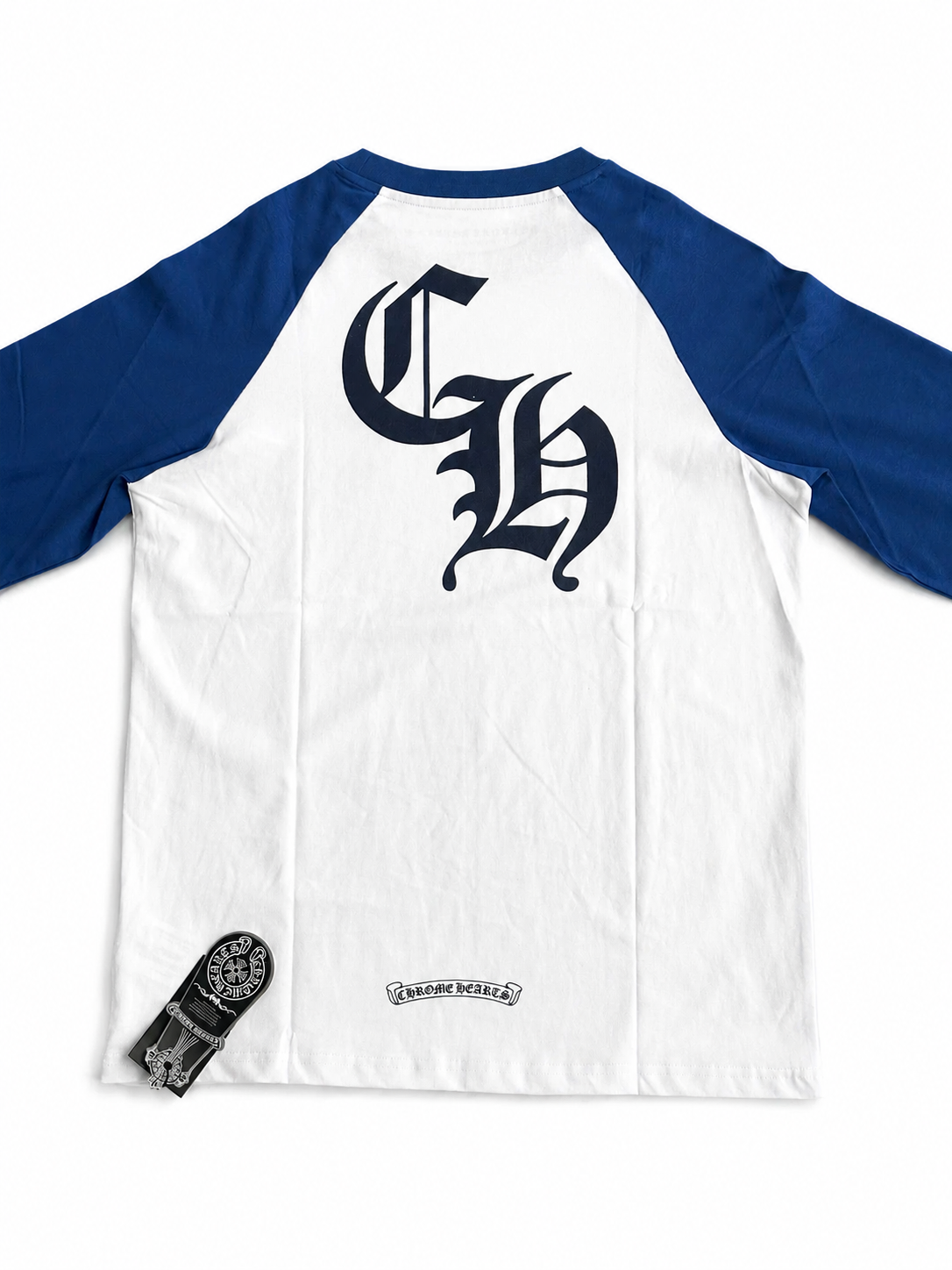Chrome Hearts Baseball Tee 'White/Blue'