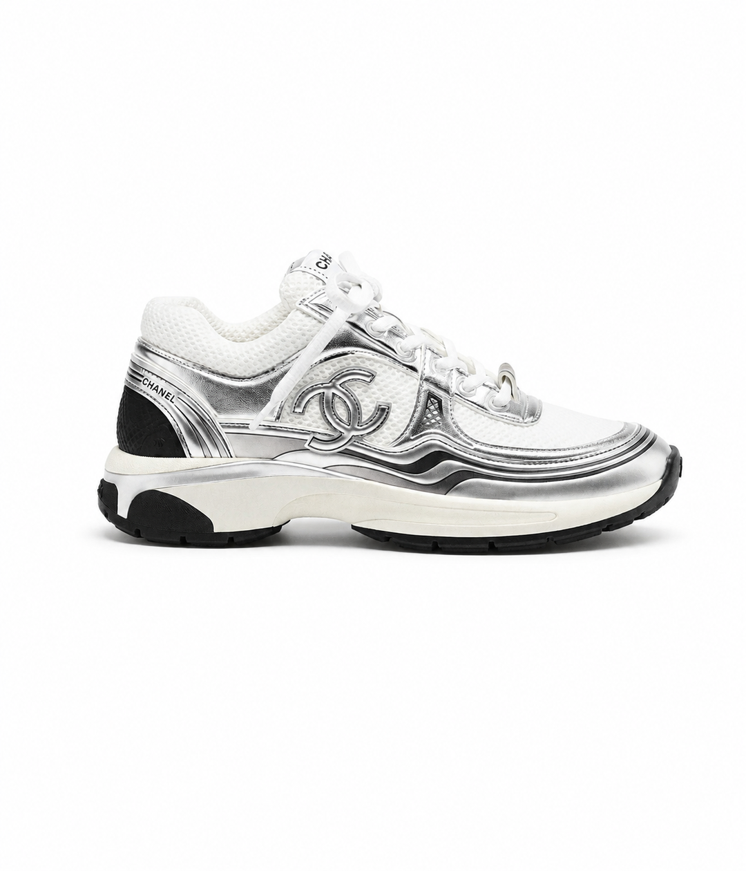 Chanel CC “Sliver White”